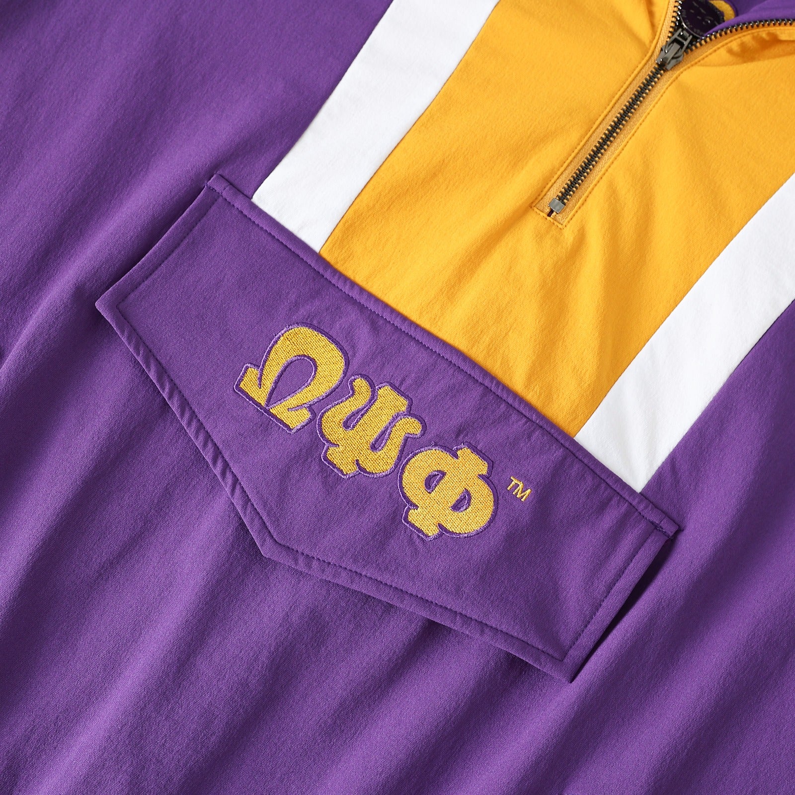 Omega Purple Windbreaker Tech Pullover