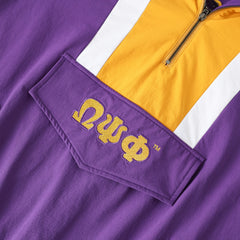 Omega Purple Windbreaker Tech Pullover