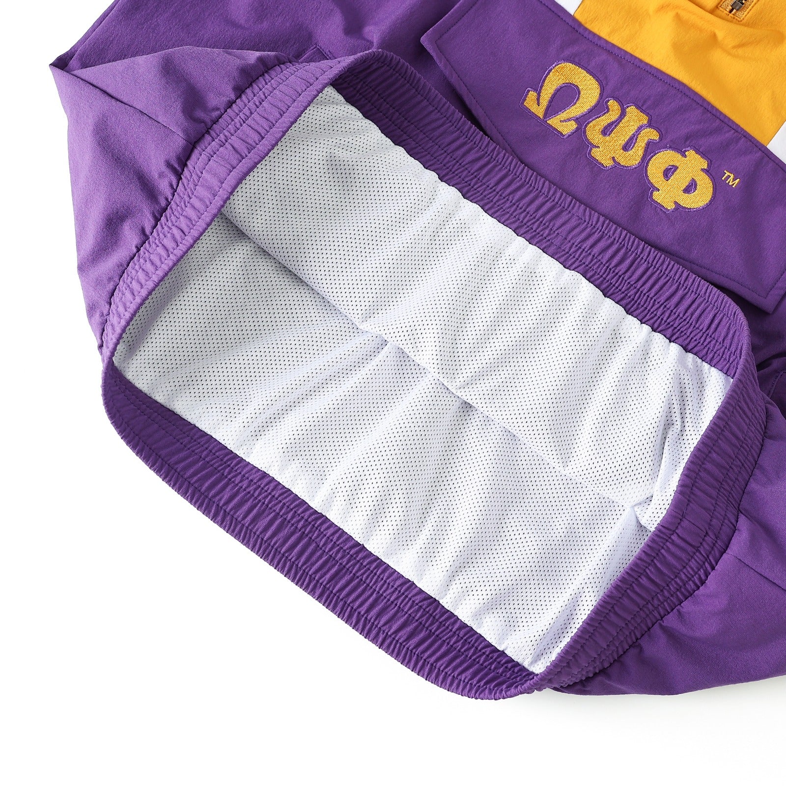 Omega Purple Windbreaker Tech Pullover