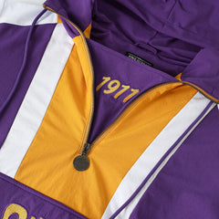 Omega Purple Windbreaker Tech Pullover