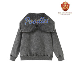 SGRHO Black Denim Prep Unisex Hoodie