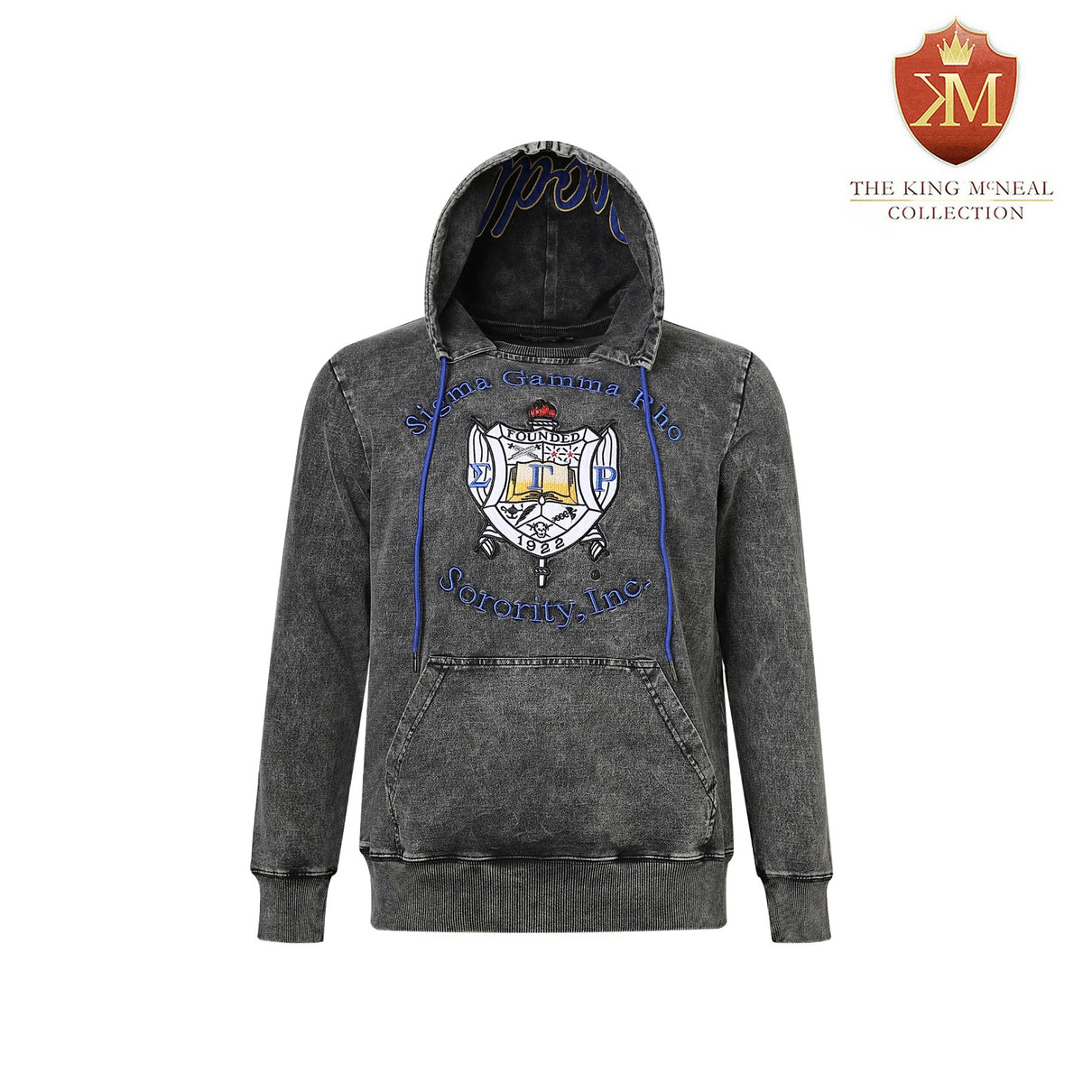 SGRHO Black Denim Prep Unisex Hoodie