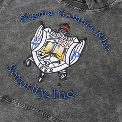 SGRHO Black Denim Prep Unisex Hoodie