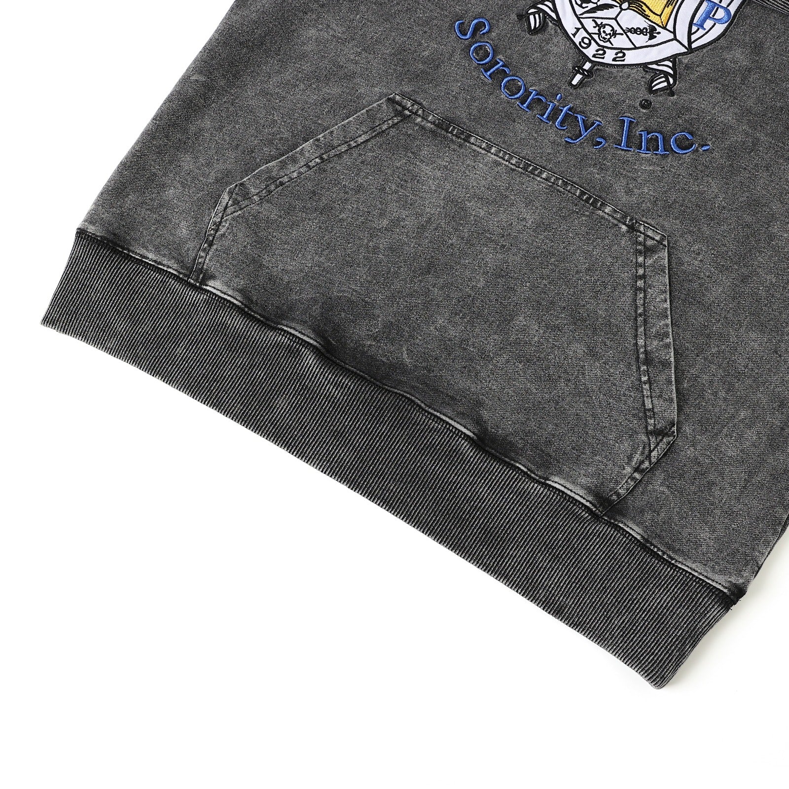 SGRHO Black Denim Prep Unisex Hoodie