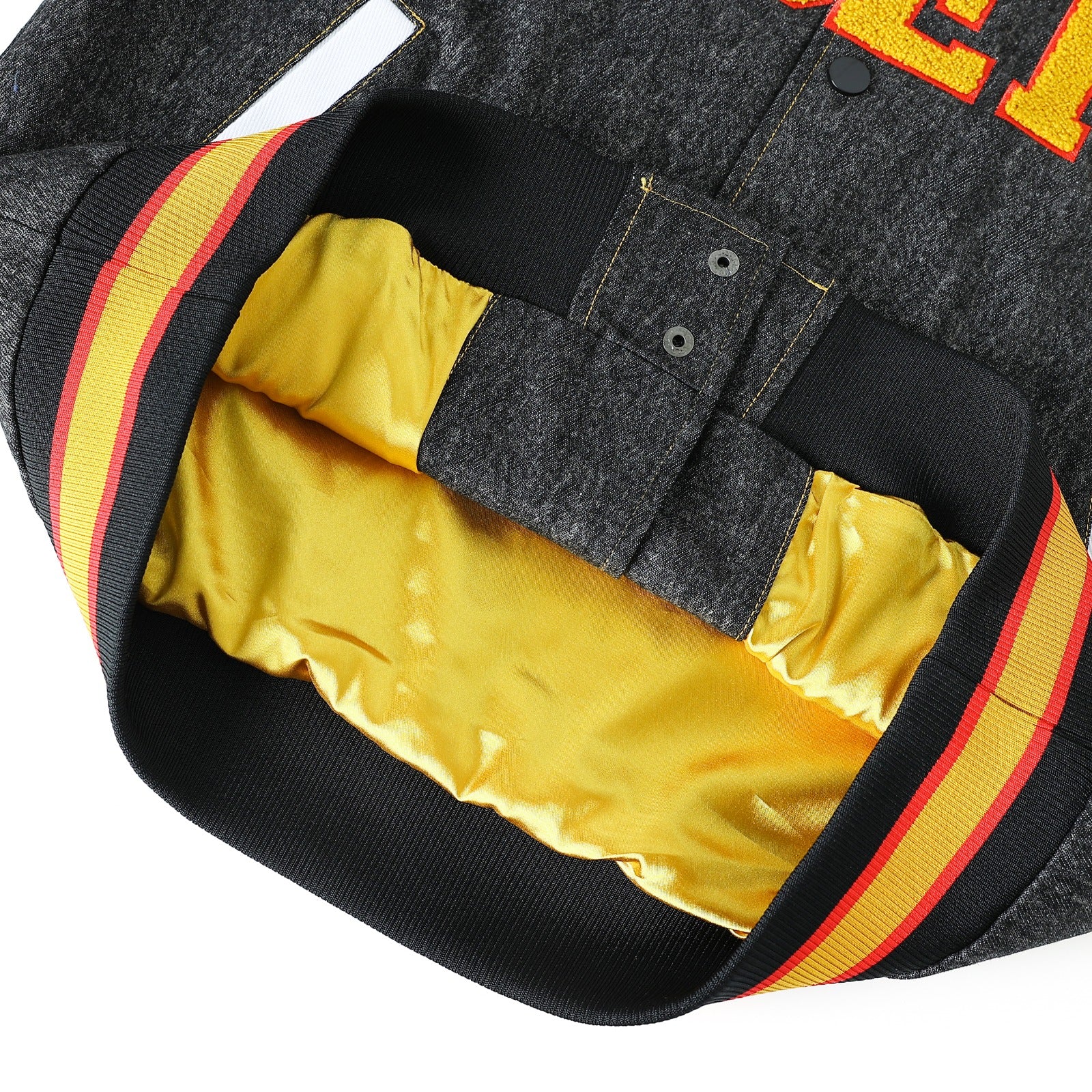 Grambling State Black Denim Bomber Jacket