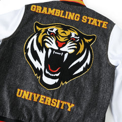 Grambling State Black Denim Bomber Jacket