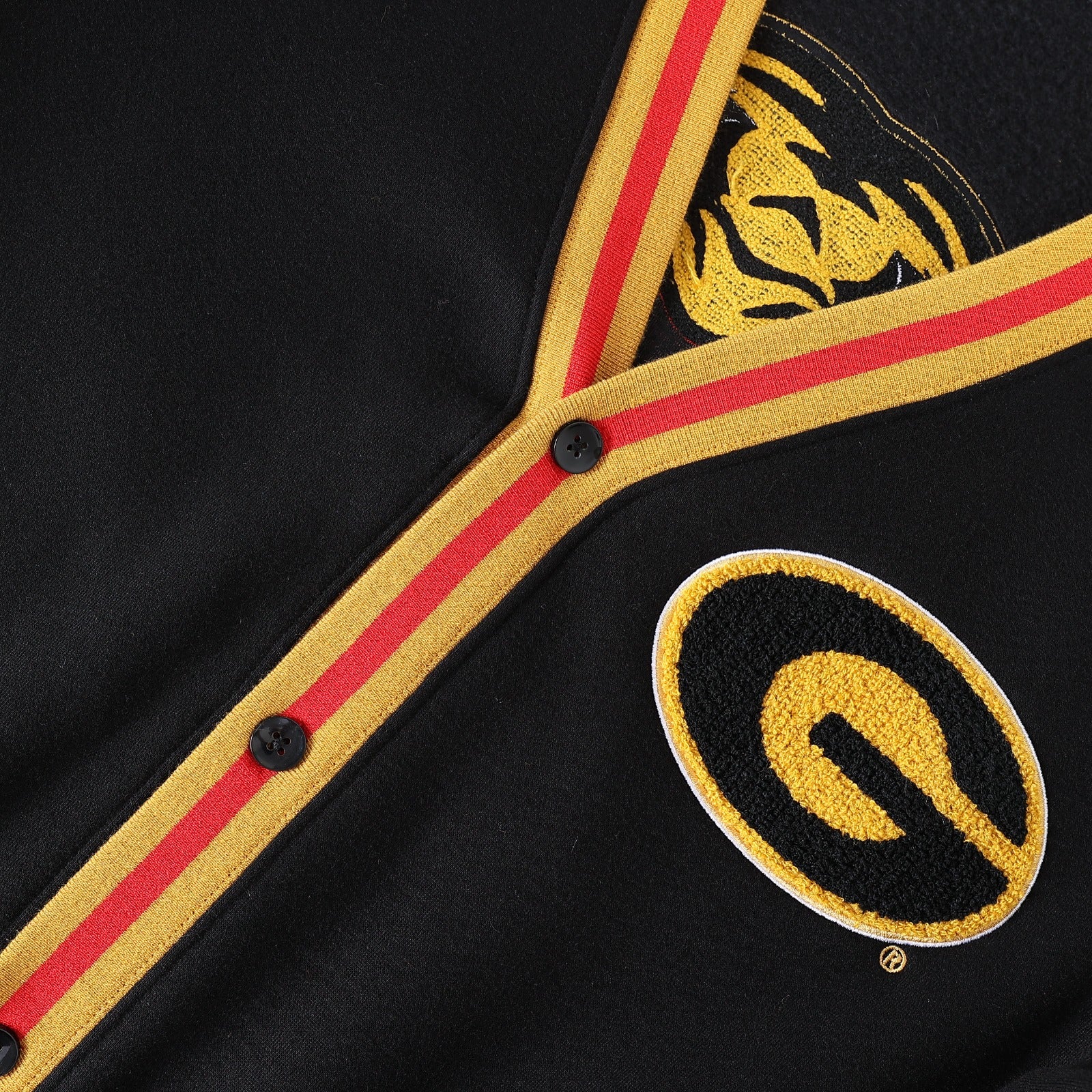 Grambling Black Fleece Cardigan