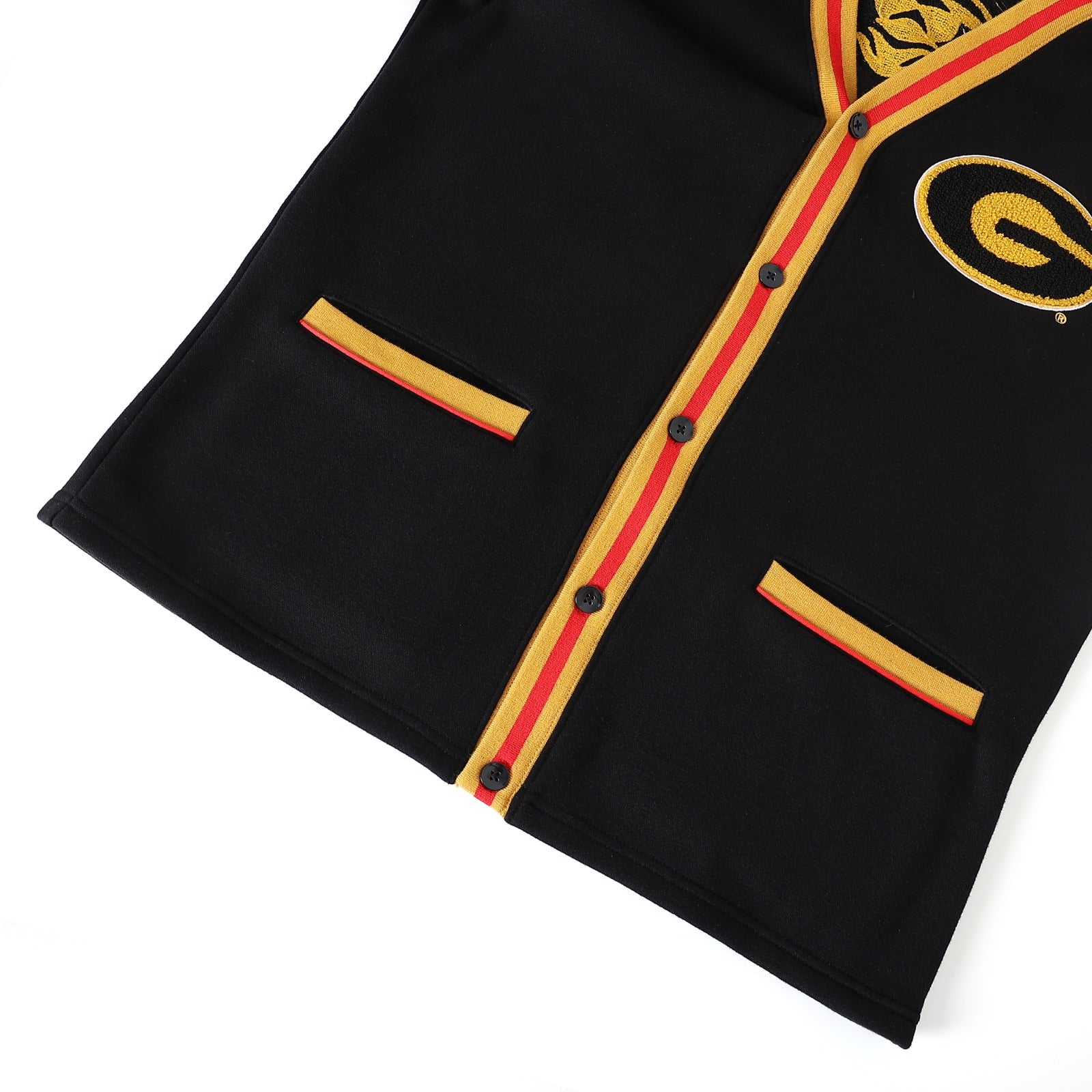 Grambling Black Fleece Cardigan