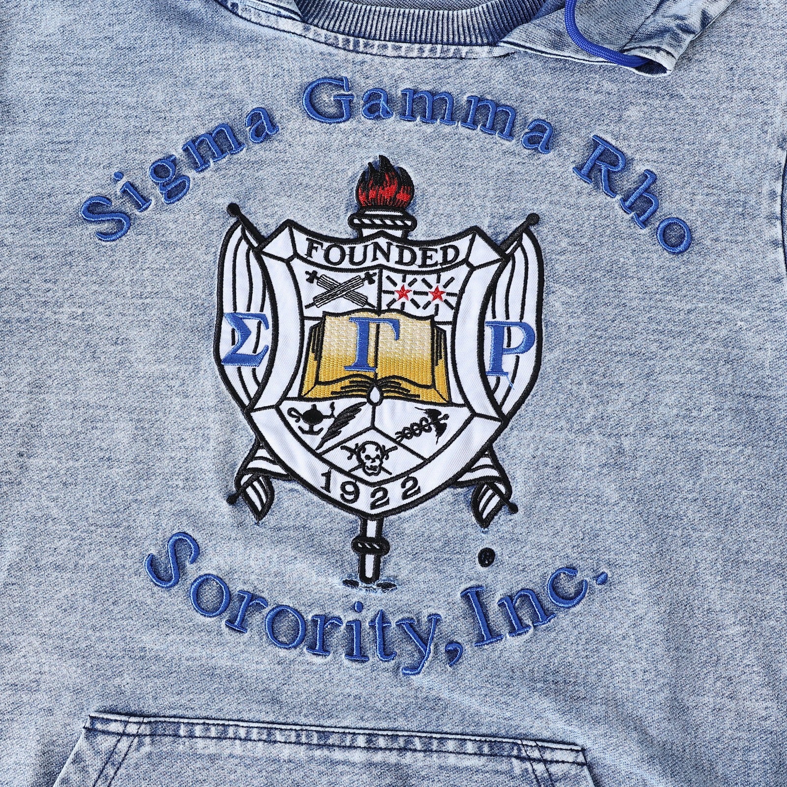 SGRHO Blue Denim Prep Unisex Hoodie