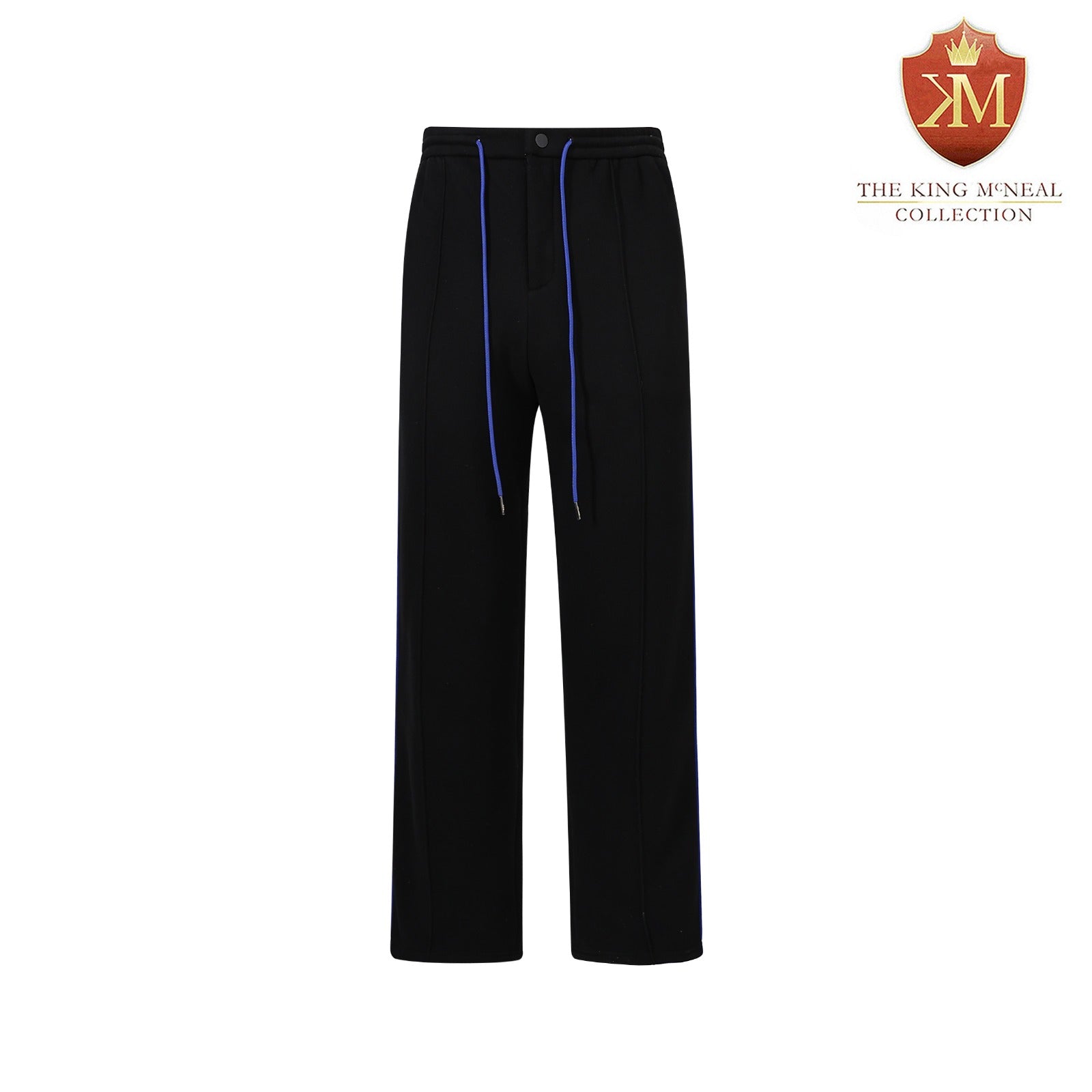 Black Pleated Fleece Pants (Unisex)