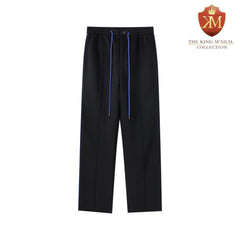 Black Pleated Fleece Pants (Unisex)