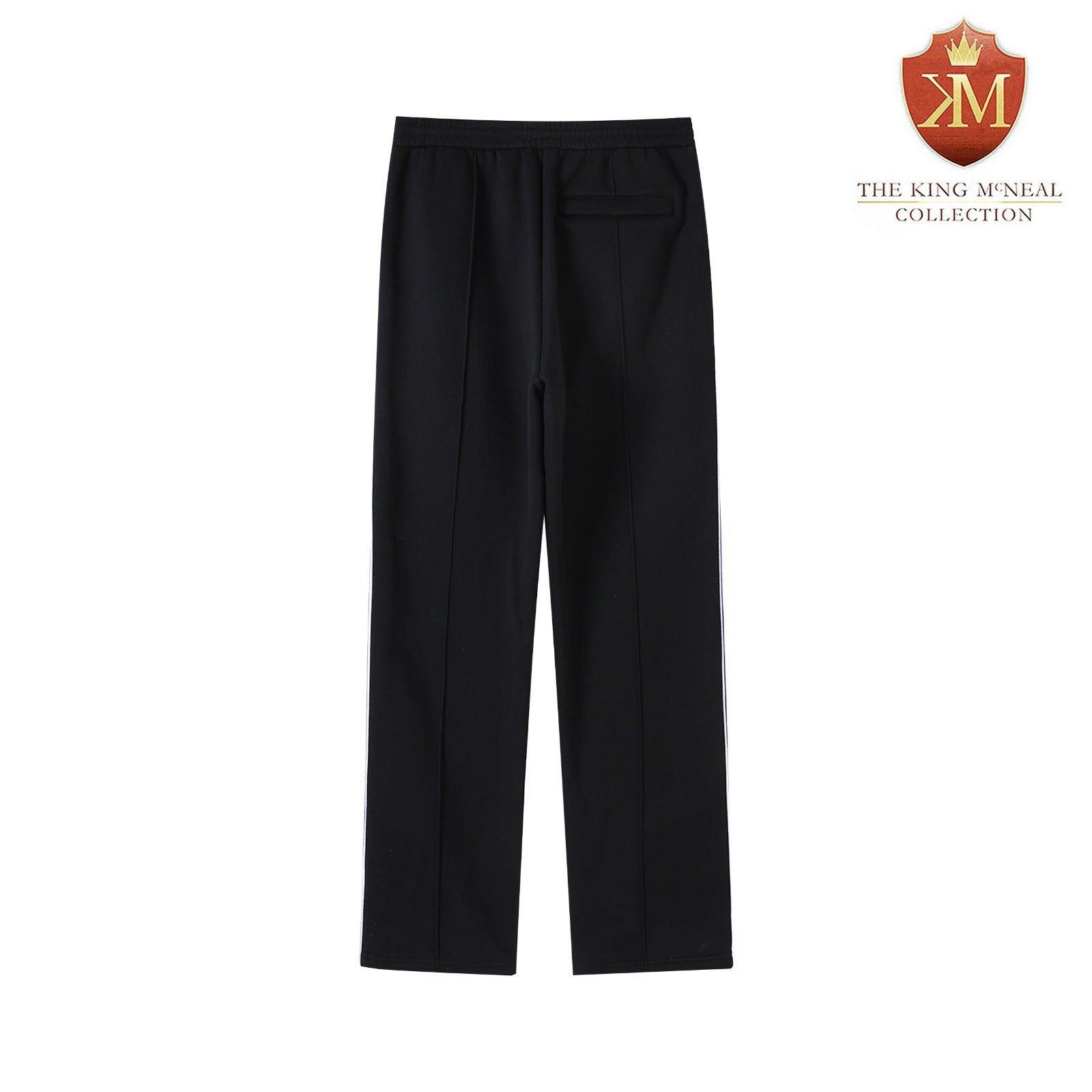 Black Pleated Fleece Pants (Unisex)