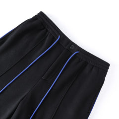 Black Pleated Fleece Pants (Unisex)
