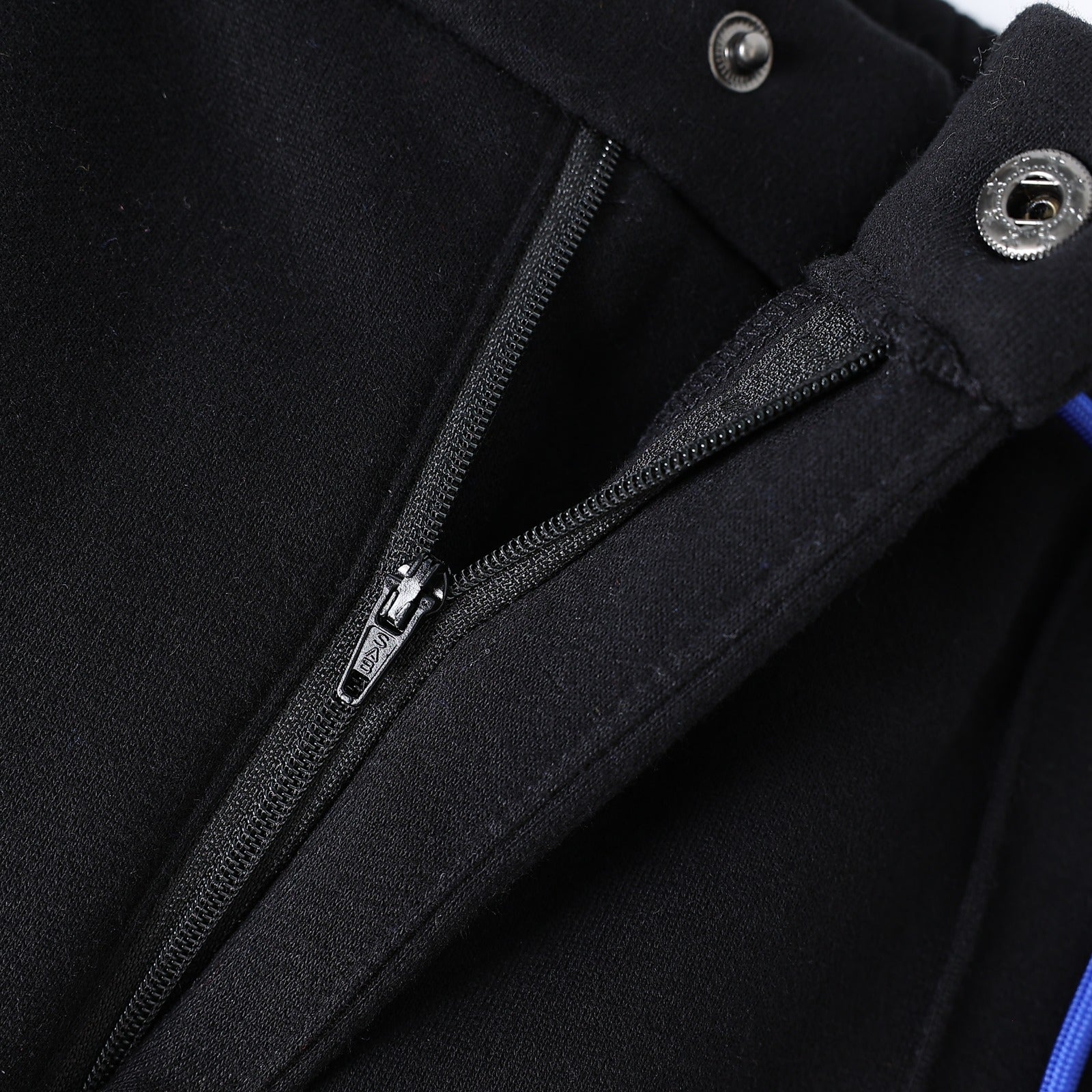 Black Pleated Fleece Pants (Unisex)
