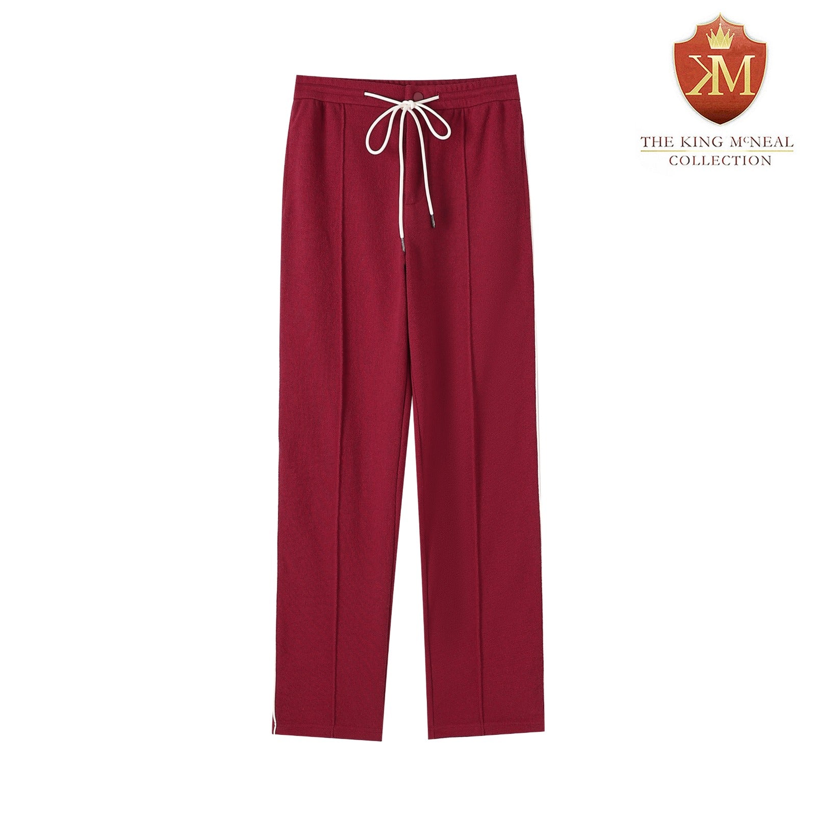 Crimson Pleated Fleece Pants (Unisex)