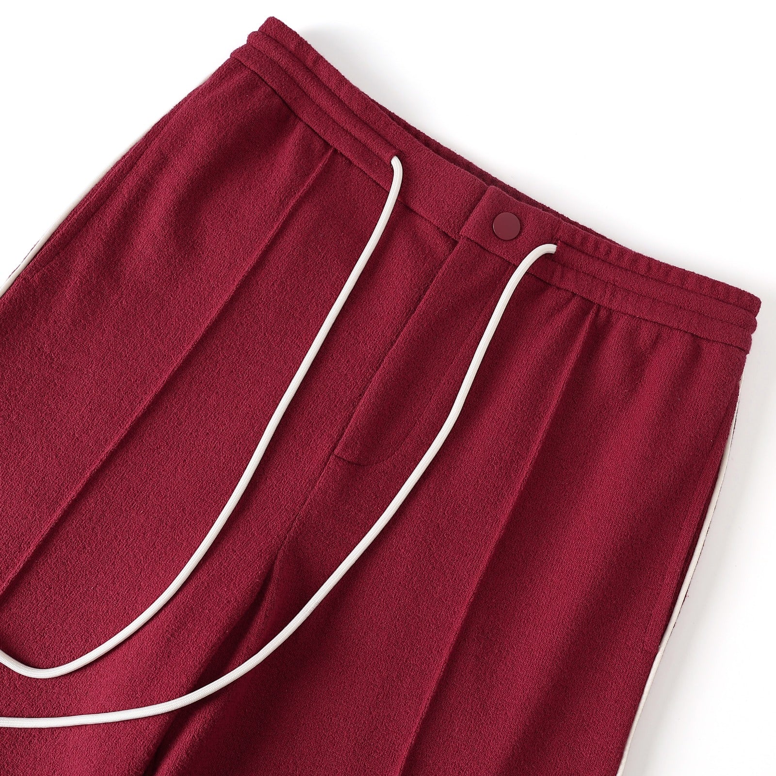 Crimson Pleated Fleece Pants (Unisex)