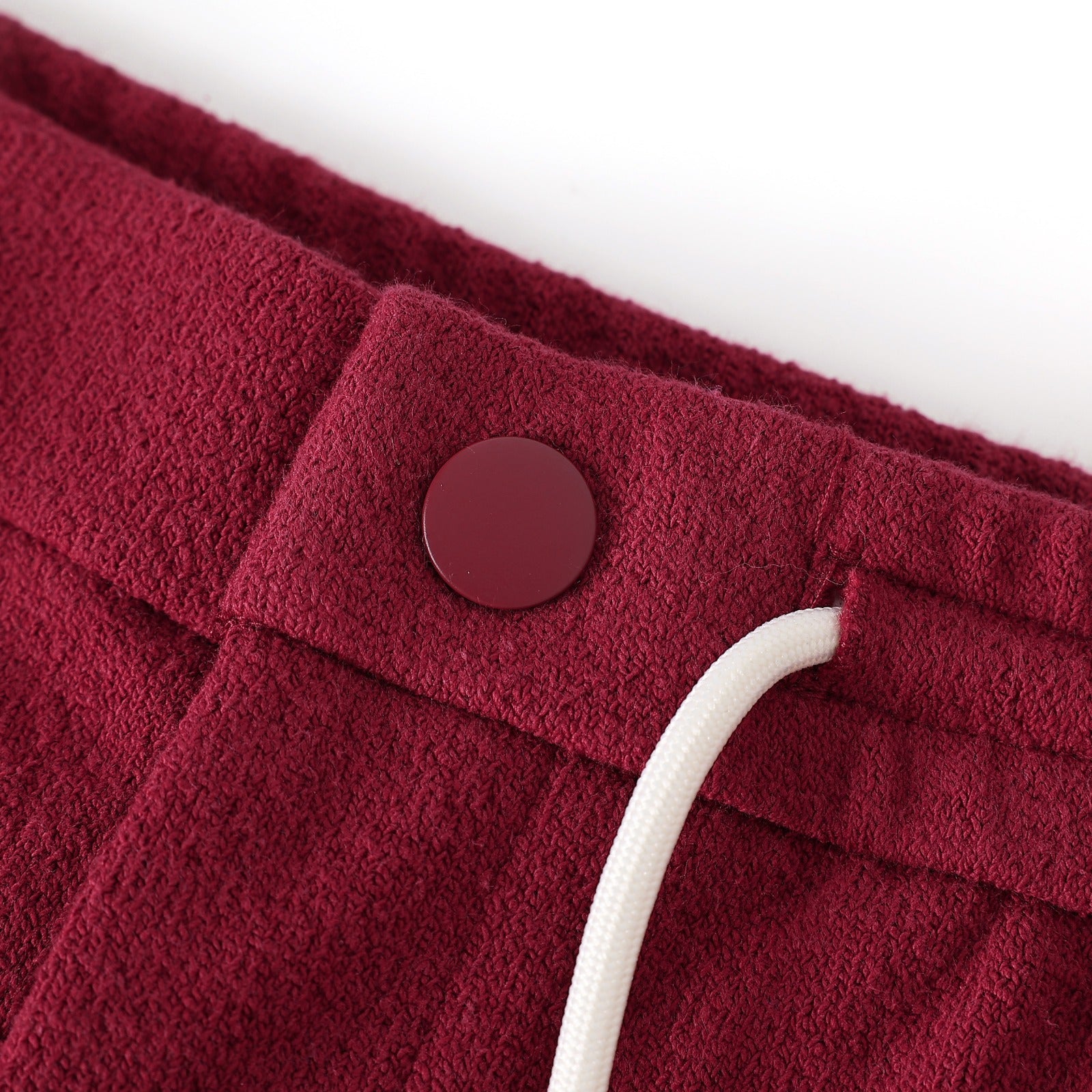 Crimson Pleated Fleece Pants (Unisex)