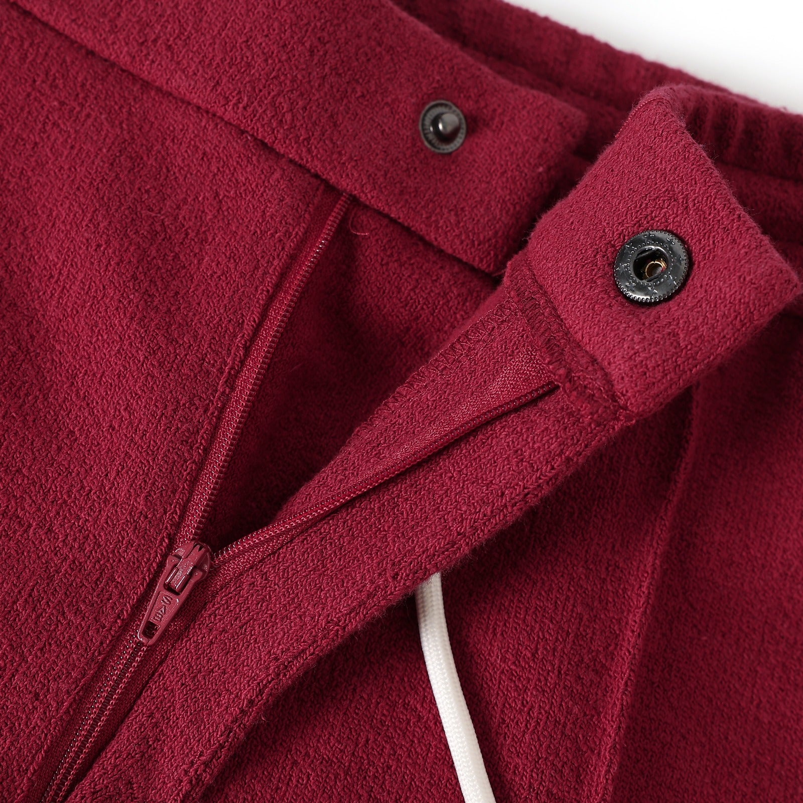 Crimson Pleated Fleece Pants (Unisex)