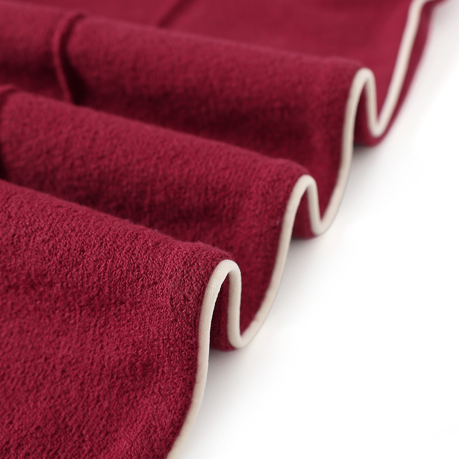 Crimson Pleated Fleece Pants (Unisex)