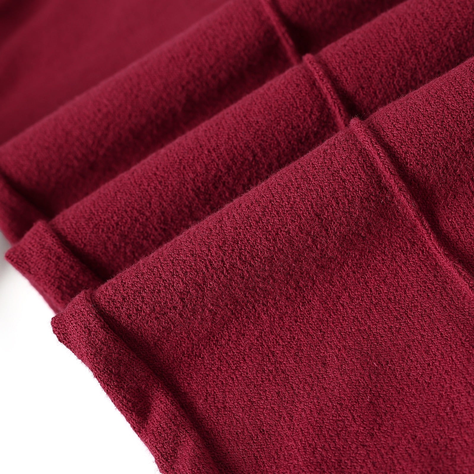 Crimson Pleated Fleece Pants (Unisex)