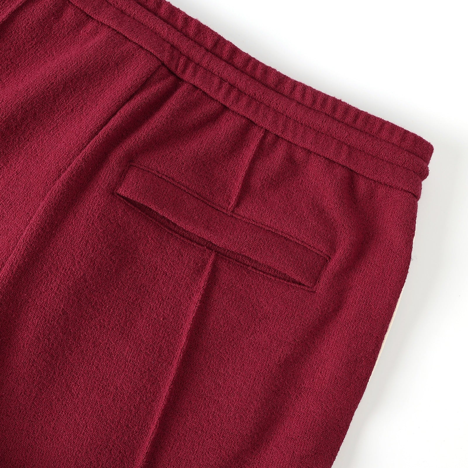 Crimson Pleated Fleece Pants (Unisex)