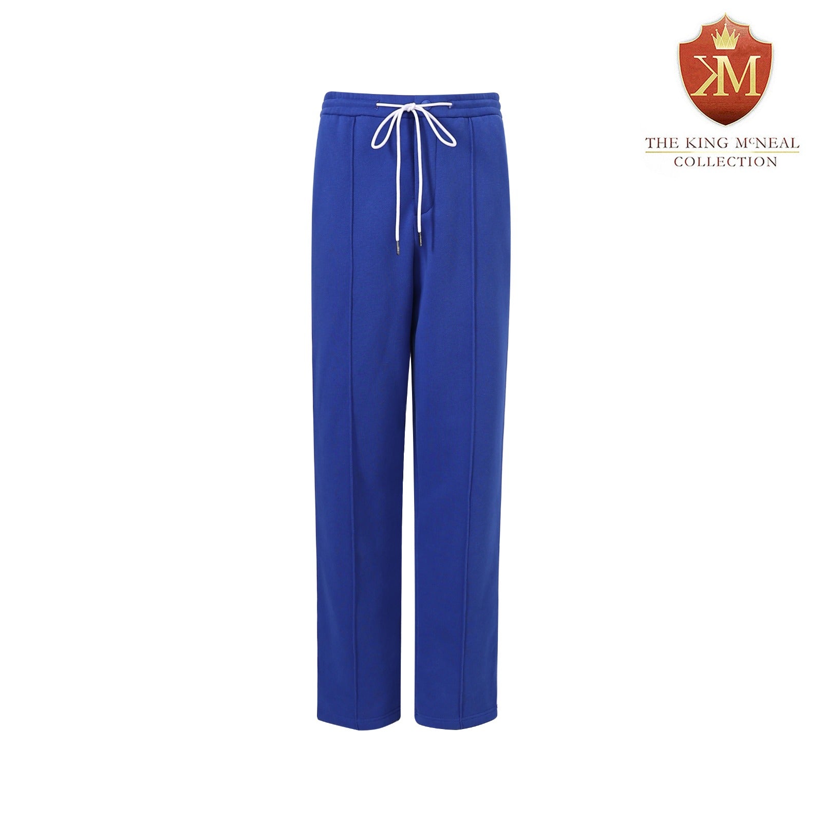 Blue Pleated Fleece Pants (Unisex)