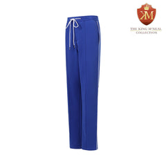 Blue Pleated Fleece Pants (Unisex)