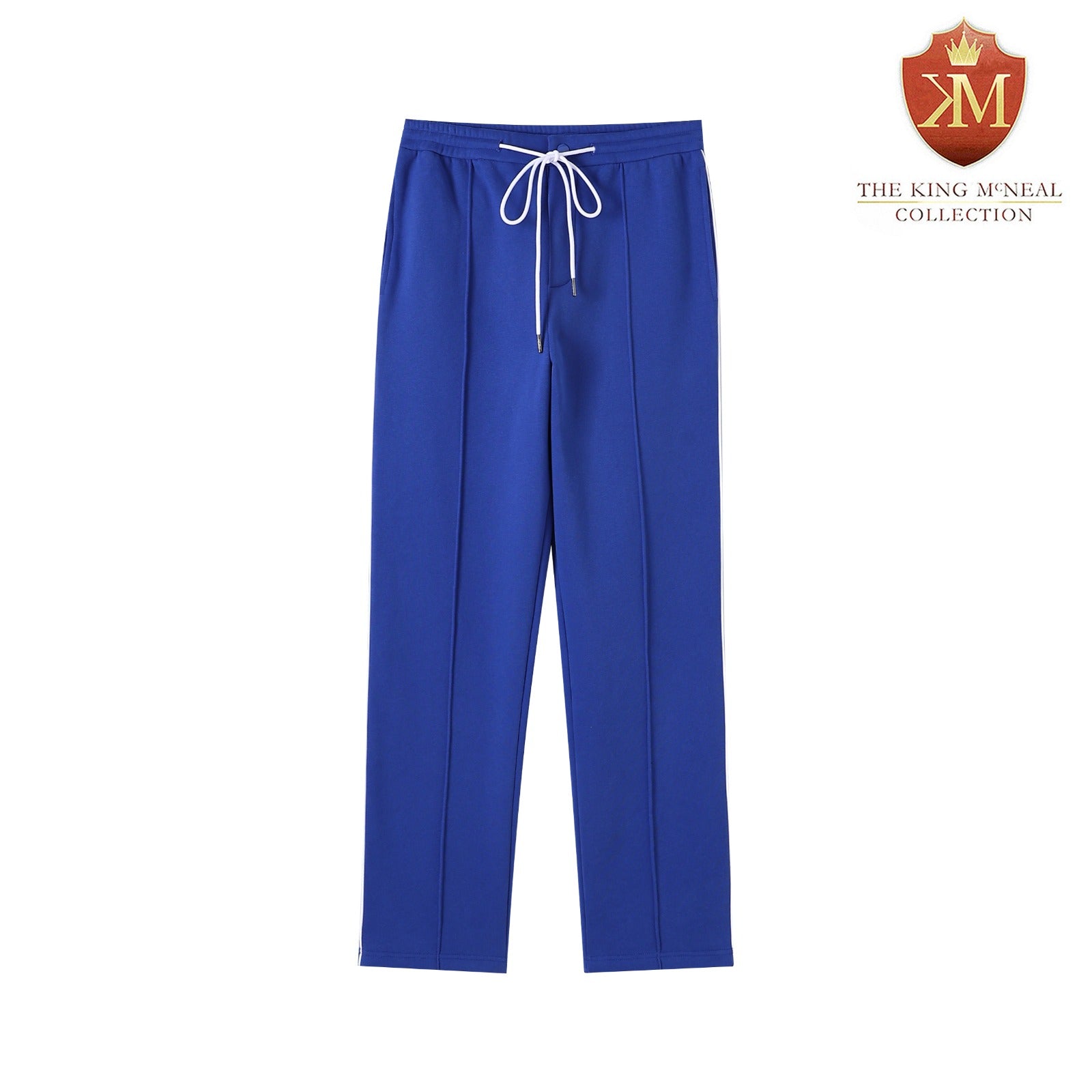 Blue Pleated Fleece Pants (Unisex)
