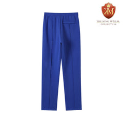 Blue Pleated Fleece Pants (Unisex)