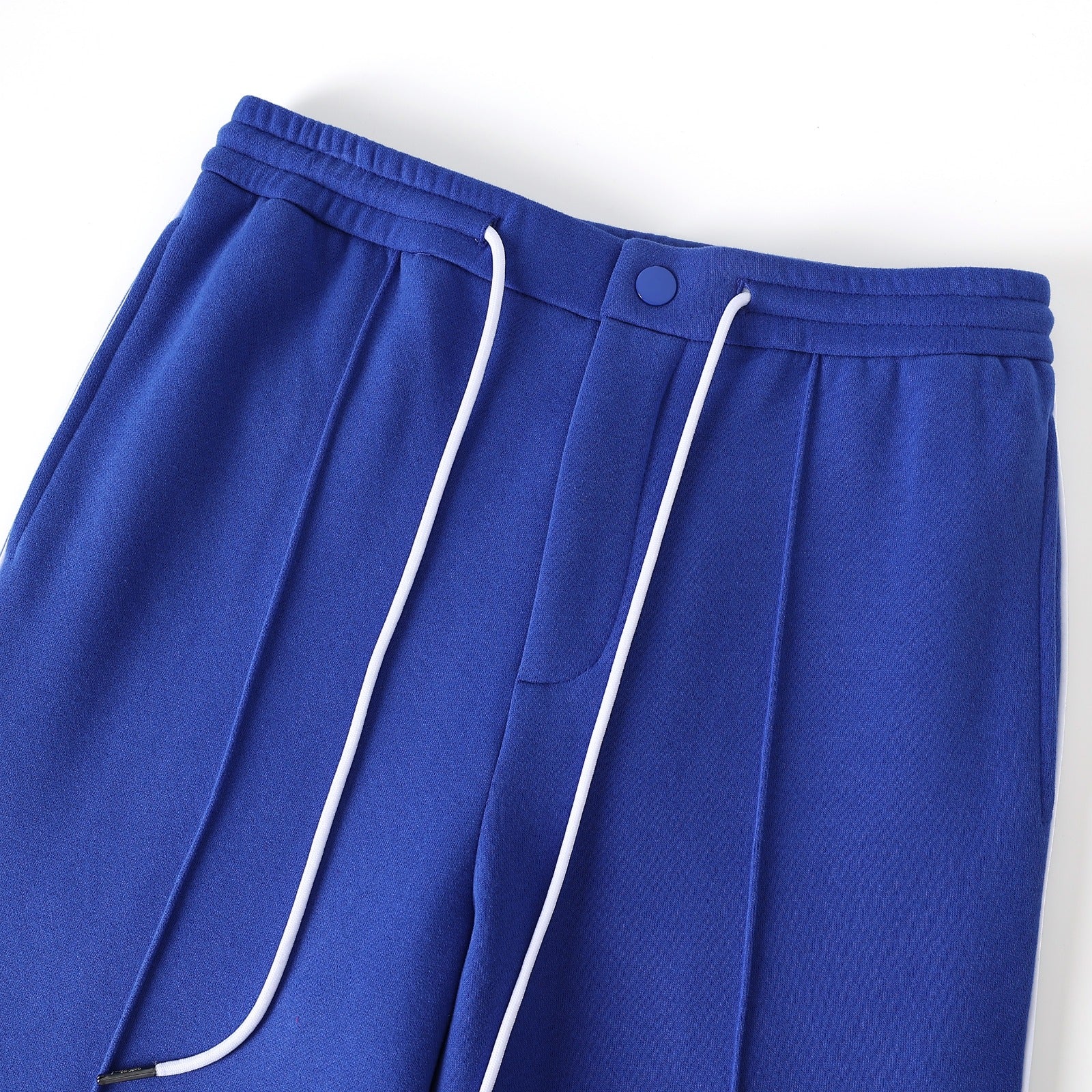 Blue Pleated Fleece Pants (Unisex)