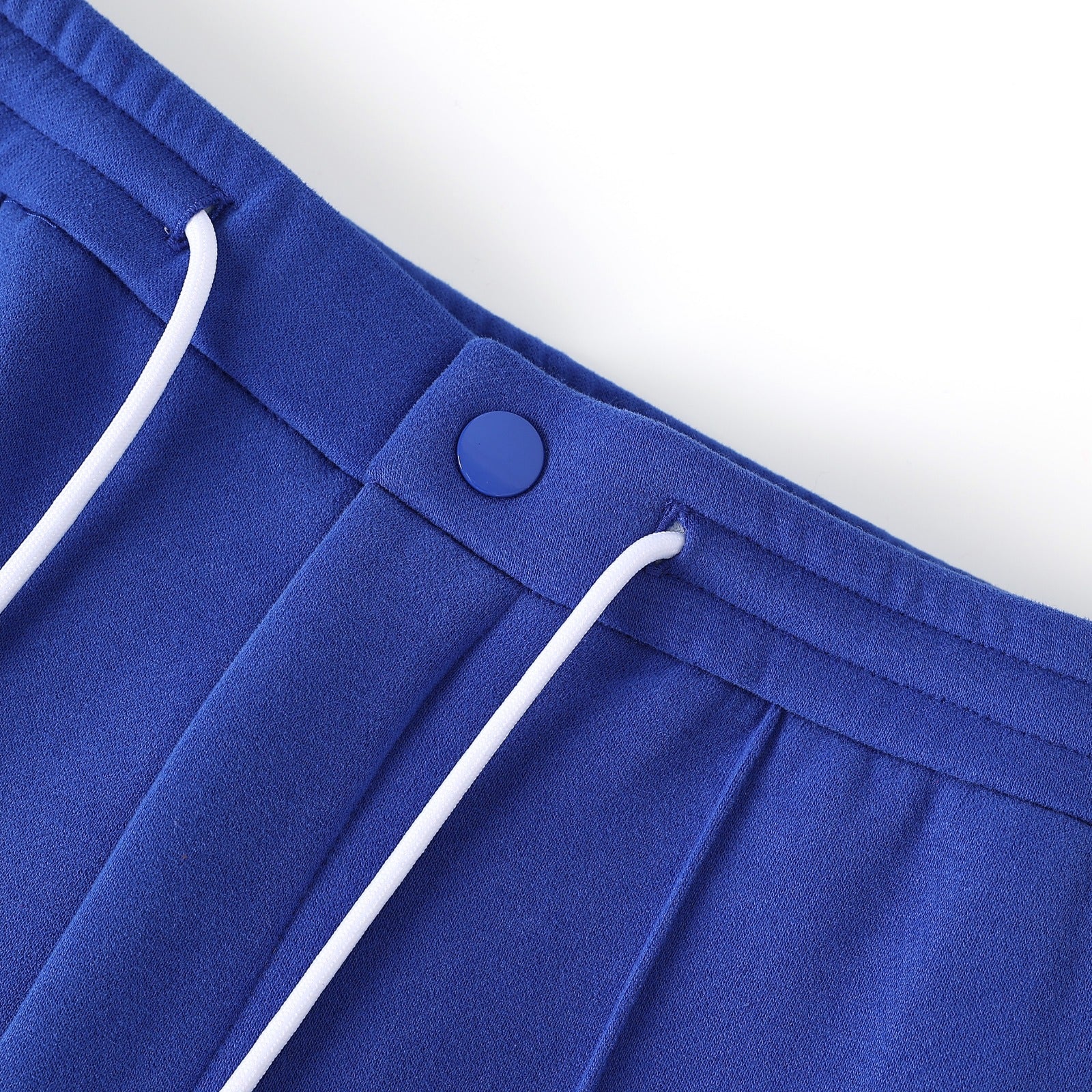 Blue Pleated Fleece Pants (Unisex)