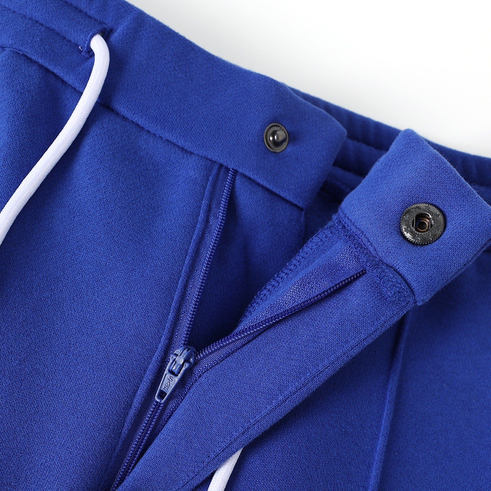 Blue Pleated Fleece Pants (Unisex)