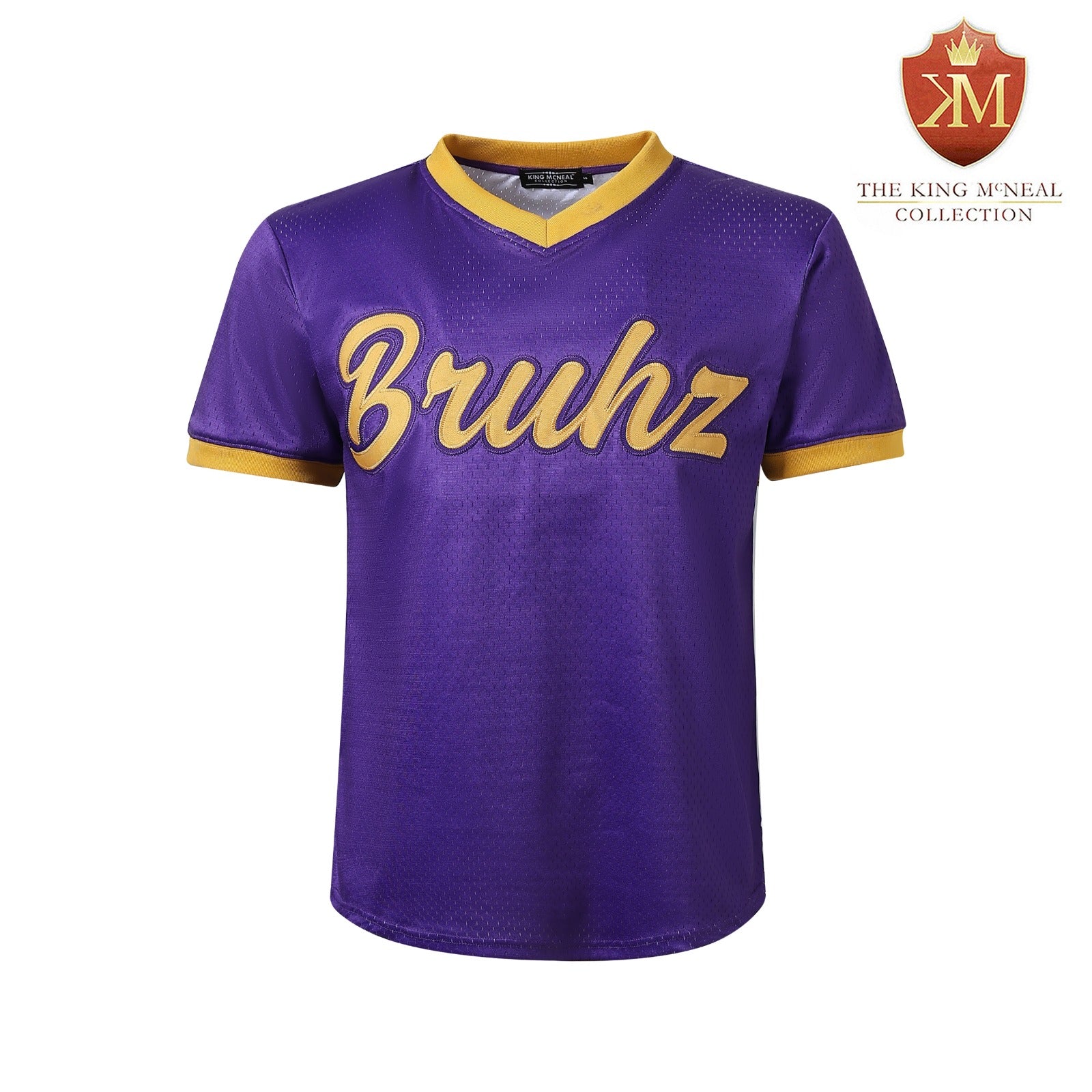 Omega Purple Bruhz Pullover Baseball Jersey