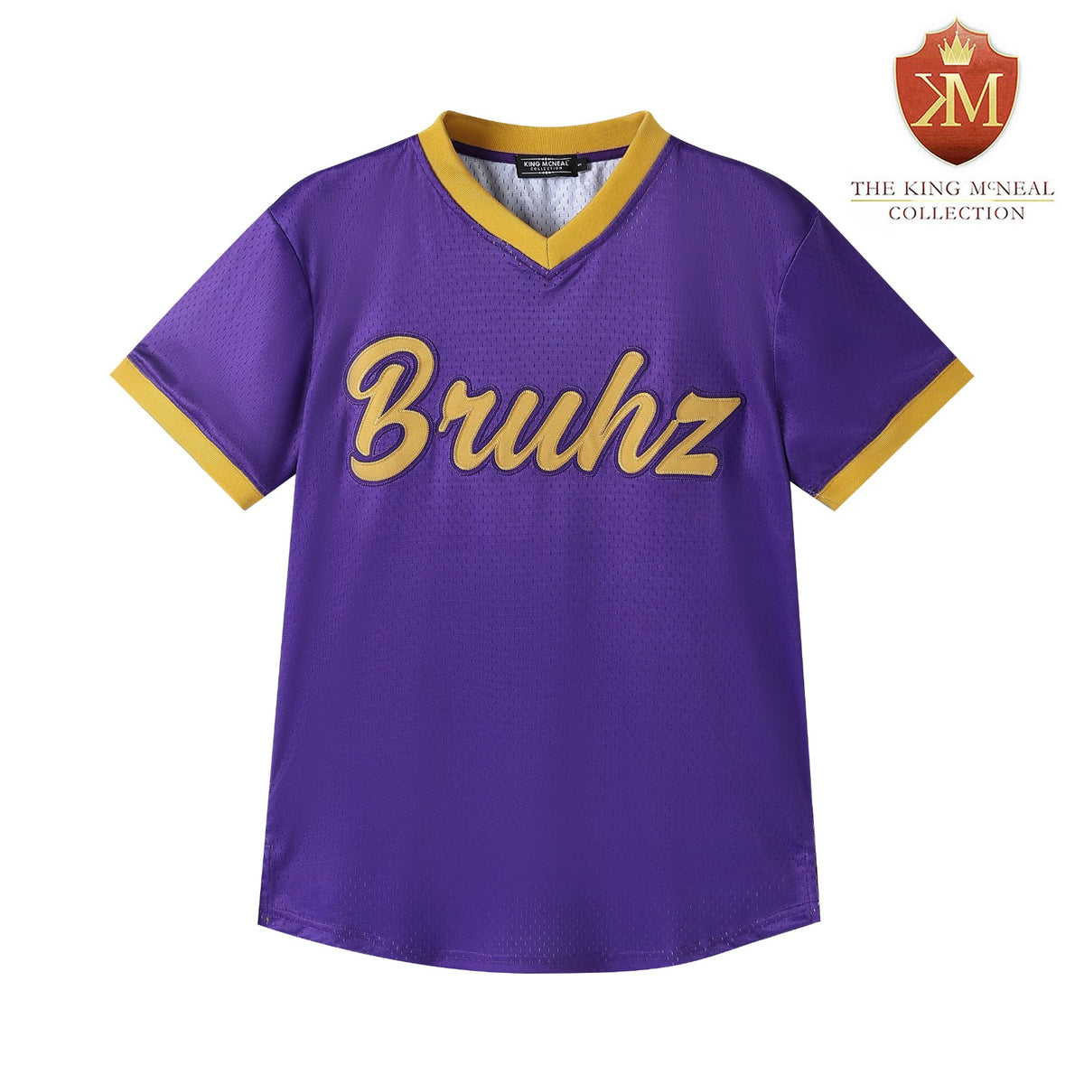 Omega Purple Bruhz Pullover Baseball Jersey