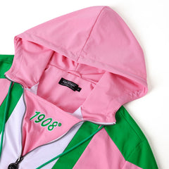 AKA Pink Windbreaker Tech Pullover