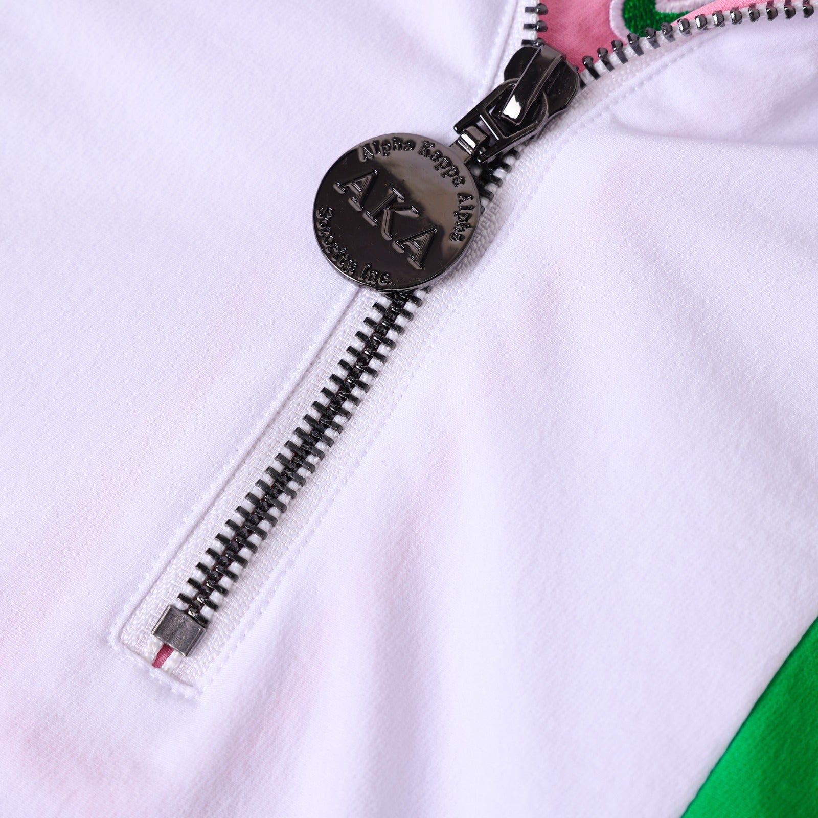 AKA Pink Windbreaker Tech Pullover