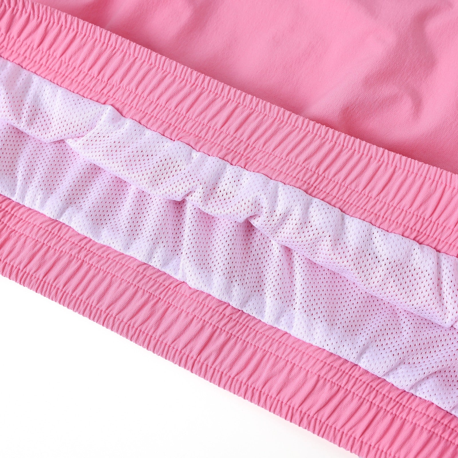 AKA Pink Windbreaker Tech Pullover