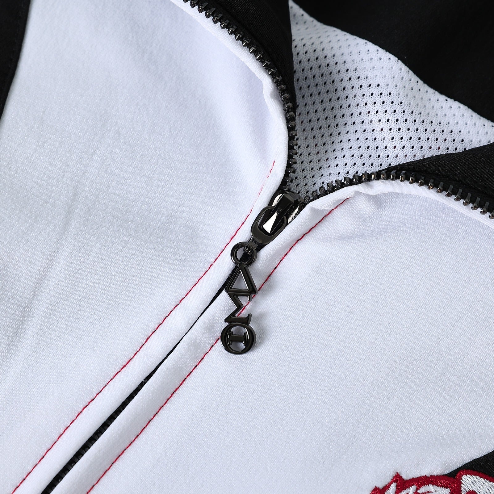 Delta Black Full Zip Windbreaker Tech Jacket (Unisex)