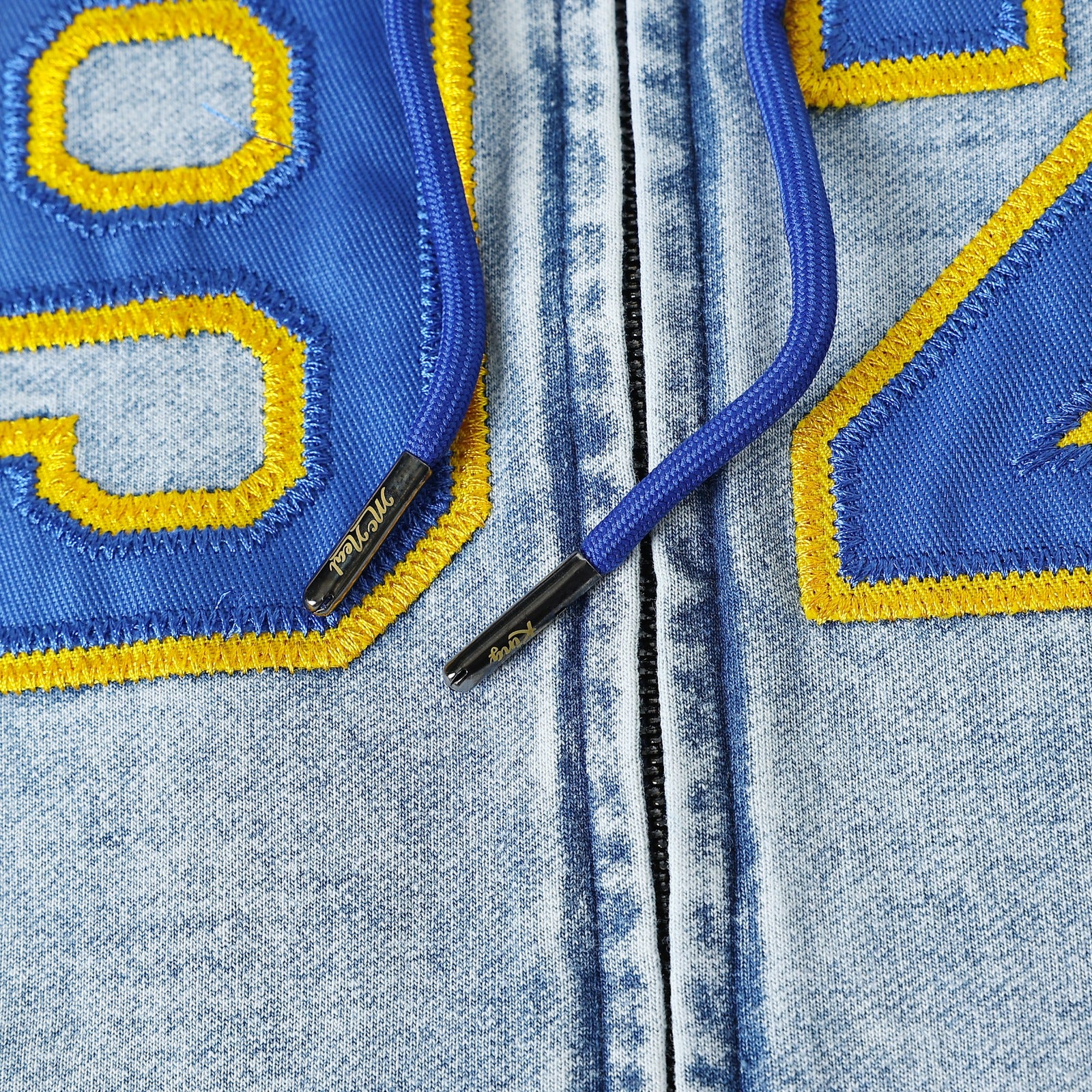 SGRHO Blue Denim Full Zip Prep Unisex Hoodie