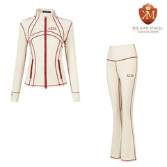 Delta Cream Full Zip Yoga Jacket