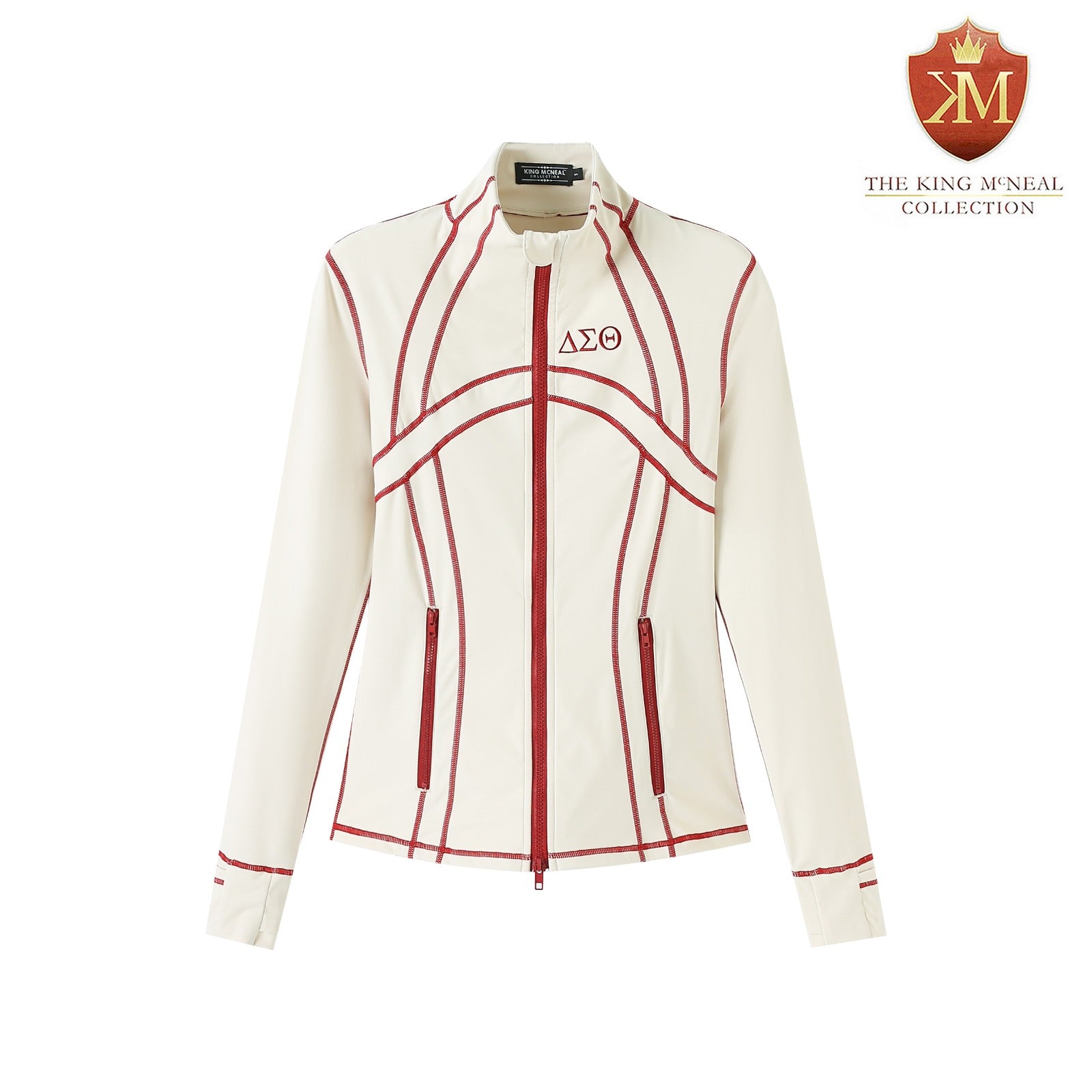 Delta Cream Full Zip Yoga Jacket