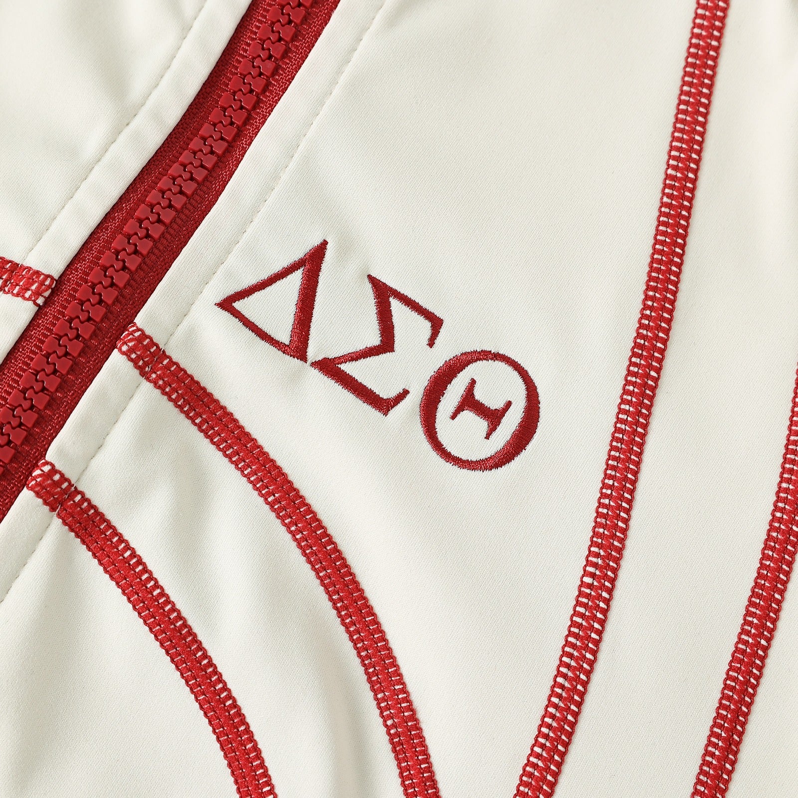 Delta Cream Full Zip Yoga Jacket