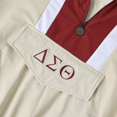 Delta Cream Windbreaker Tech Pullover (Unisex)