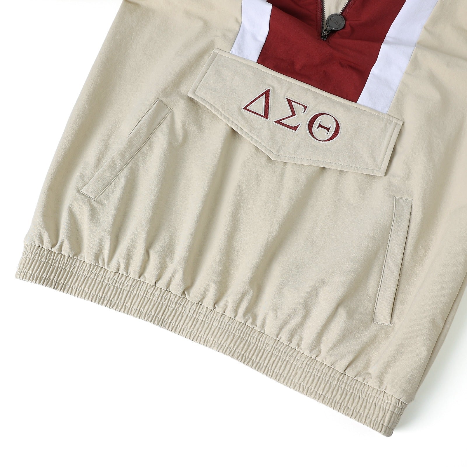 Delta Cream Windbreaker Tech Pullover (Unisex)