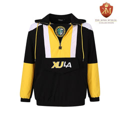 Xavier Black Windbreaker Tech Pullover
