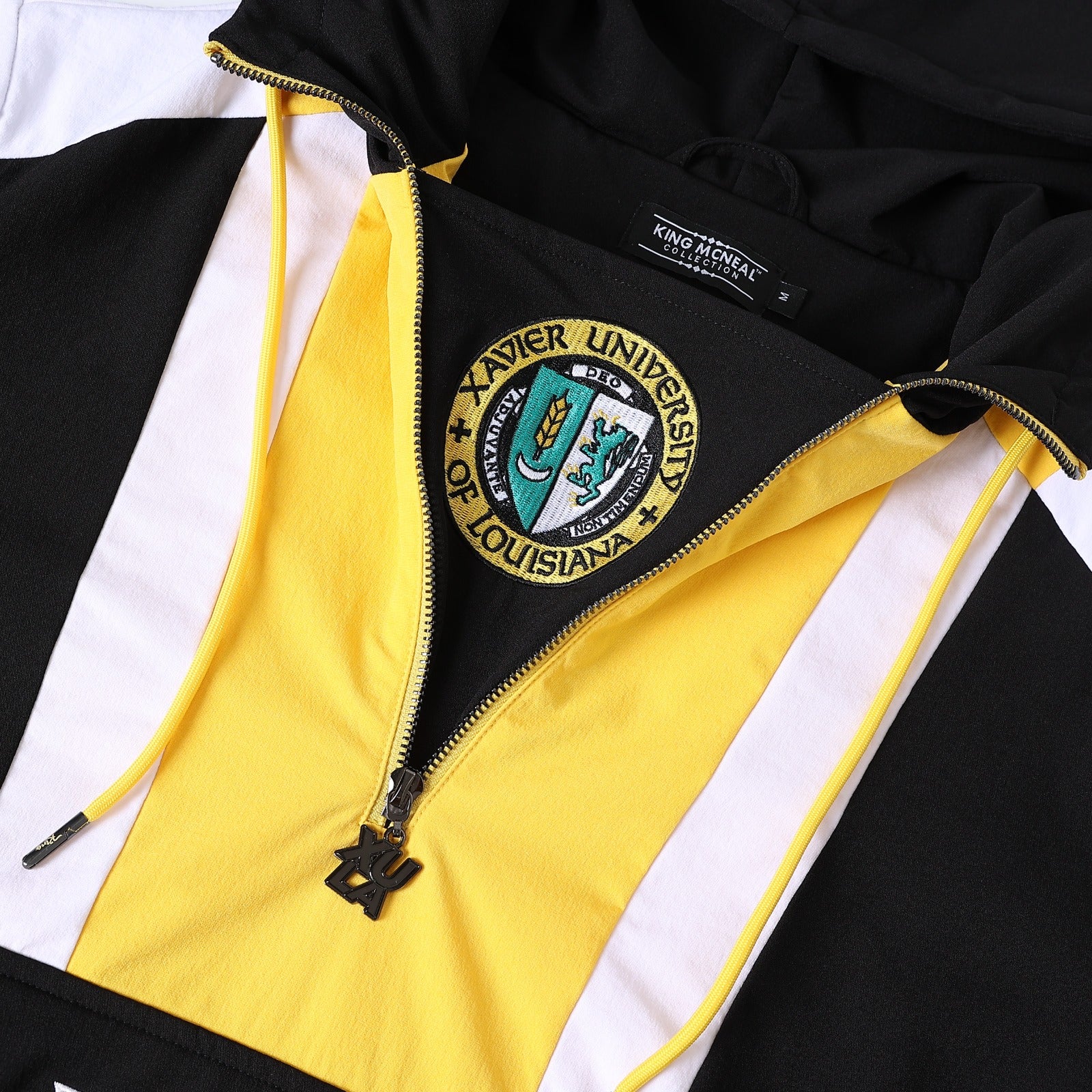 Xavier Black Windbreaker Tech Pullover