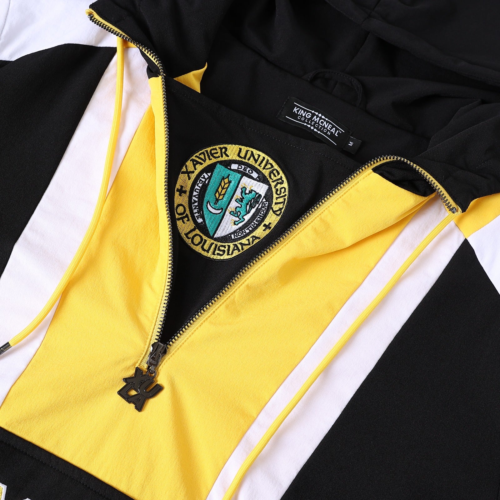 Xavier Black Windbreaker Tech Pullover