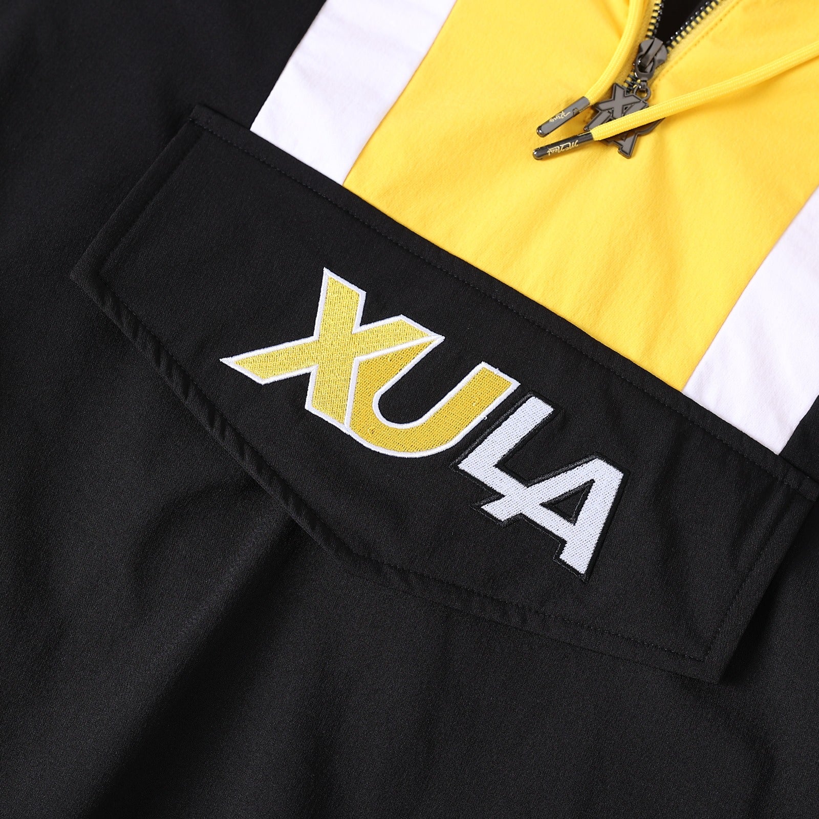 Xavier Black Windbreaker Tech Pullover