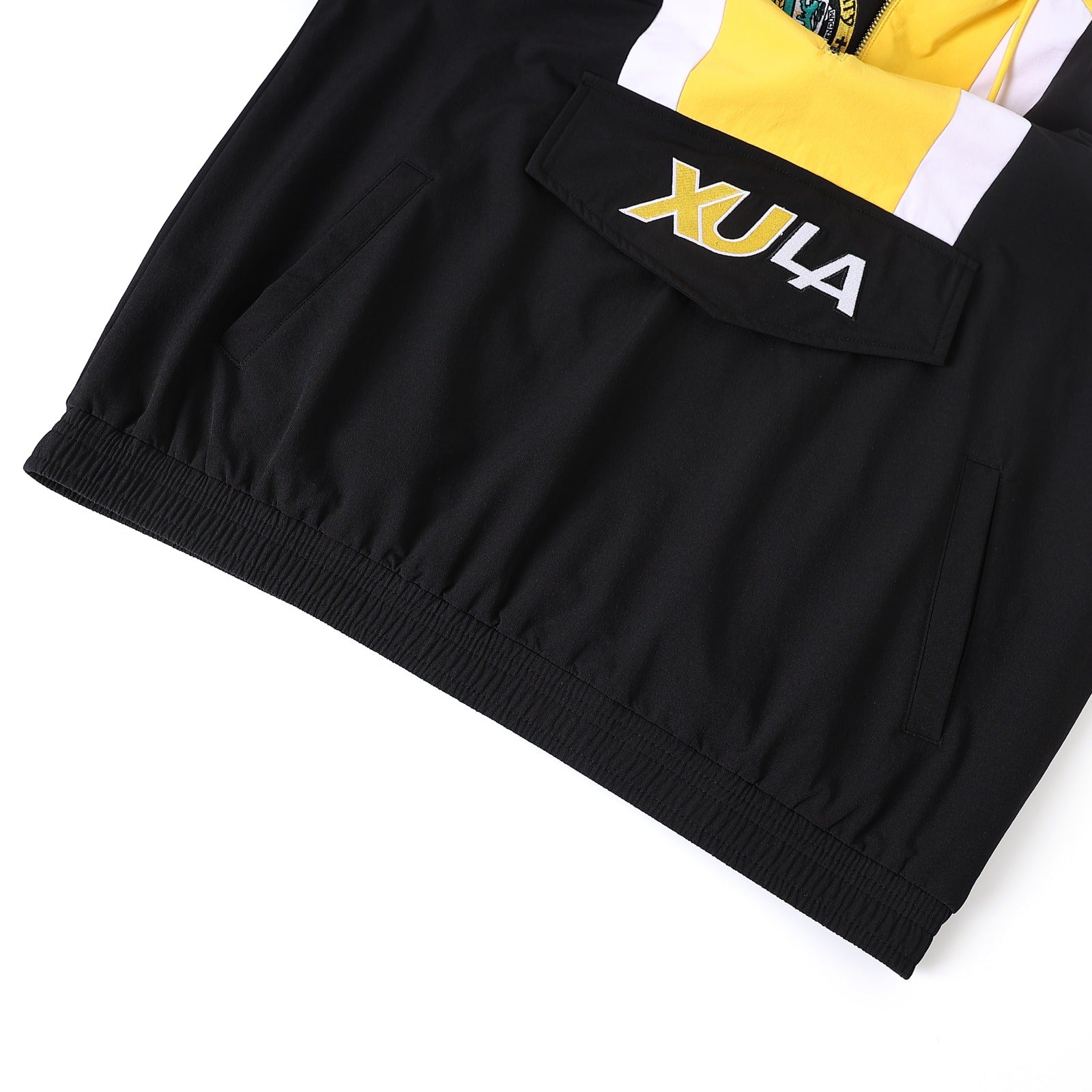 Xavier Black Windbreaker Tech Pullover