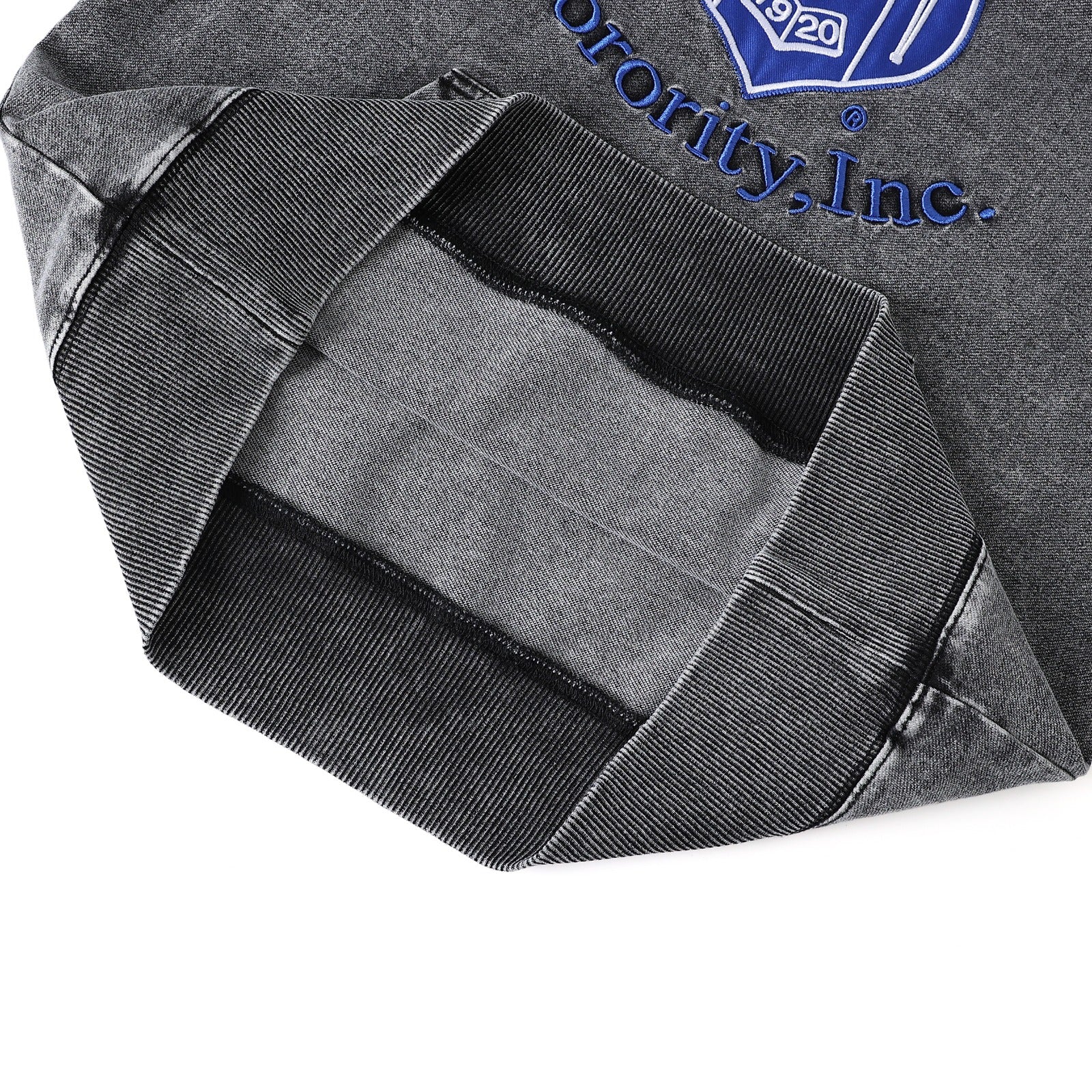 Zeta Black Denim Prep Unisex Hoodie